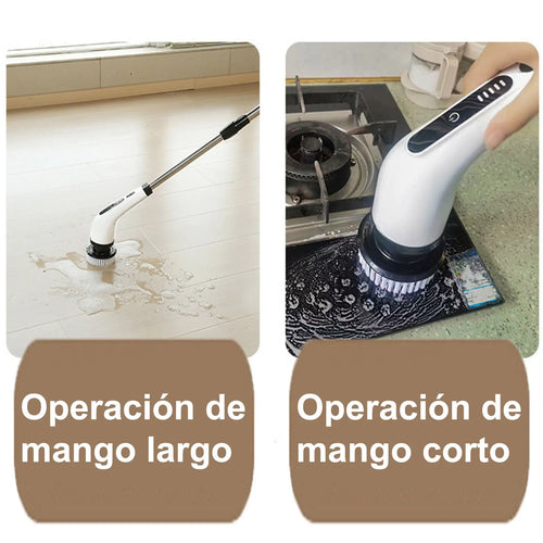 ELEVA · Cepillo eléctrico de limpieza con mango largo